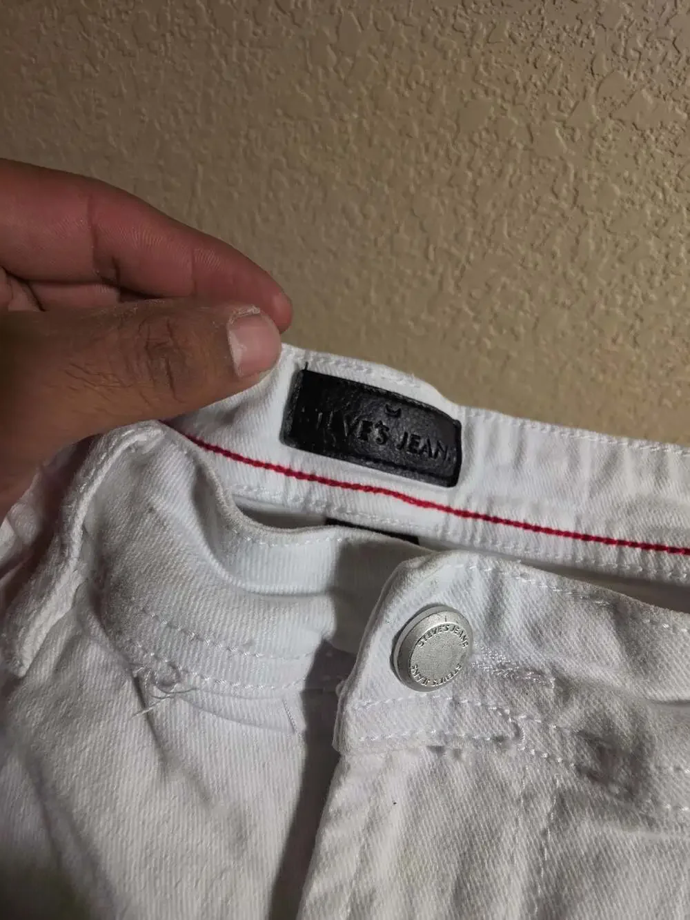Steve's Jeans White Denim Shorts Size 34